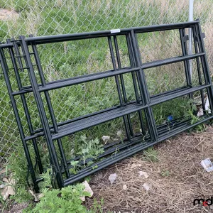 (6) Green 7' Sheep Farm Gates
 UNRESERVED
