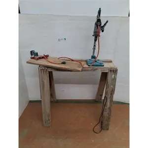*Sawhorse with Mounted Drill Press and Small Vice As-Is No Shipping