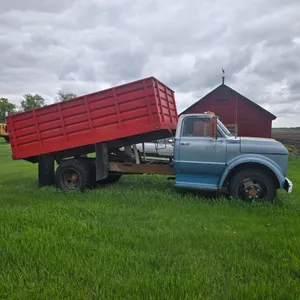 1967 Chev 50 3 ton Truck, 14ft Box & Hoist, 6cyl, needs rings-Located offsite by Aberdeen, SK