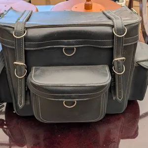 Synthetic Leather Motorcycle Bag by Trekker Luggage
