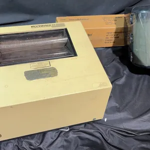 Vintage Intershred 33 Shredder, Paper Shredding Bags, and Towel Dispenser