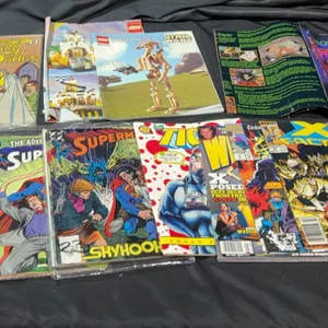 Various Books: Transformers, Superman, X-Men Comics and Lego