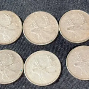 1968 Canadian Quarters Set, Non-Magnetic