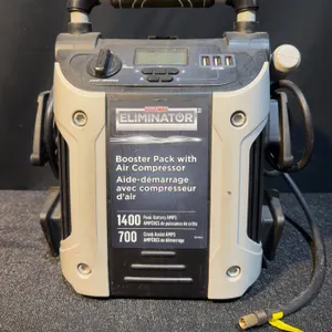 MotoMaster Eliminator Booster Pack with Air Compressor and Camco Heated Drinking Water Hose