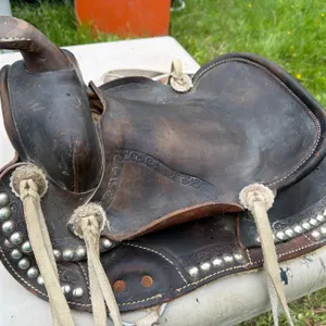 Vintage Saddle Without Stirrups