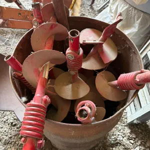 Seven Different Sized Augers with Barrel