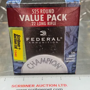 AMMO : Federal : Champion : 22LR (36gr)  (1 Box of 525 Rnds TOTAL) (Unopened)