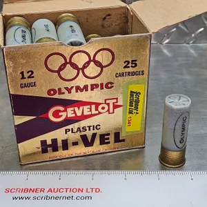 AMMO : Gevelot : Olympic High Velocity : 12ga 2-3/4" (1-1/8oz : #7-1/2 Shot) (Vintage) ( 1 Box of 24