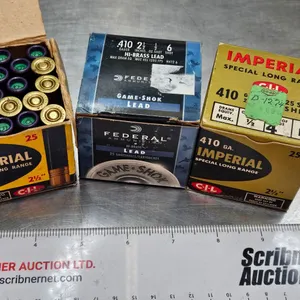 AMMO : Variety of 410ga (70 Rnds TOTAL)  - Vintage Imperial (21 Rnds)  - Vintage Imperial (24 Rnds) 