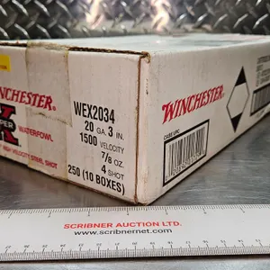 AMMO : Case Lot : WINCHESTER : Super X Waterfowl : 20ga 3" (7/8oz : #4 Shot) (10 Boxes of 25 Rnds) (