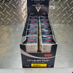 AMMO : CCI : 17HMR TNT Explosive (17gr : JHP)  (10 Boxes of 50 Rnds) (500 Rnds TOTAL)