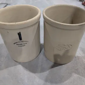 (2) Vintage Medalta Crocks