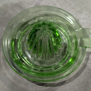 Vintage verified Uranium glass Juicer