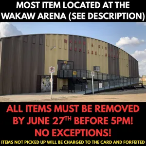 Most Items Located at the Wakaw Arena *SEE DESC.*