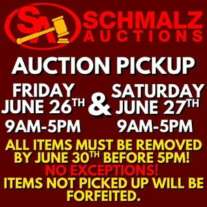 Pickup Sale Day Saturday June 26th from 9am-5pm, and Saturday June 27th from 9am-5pm (PLEASE READ DE