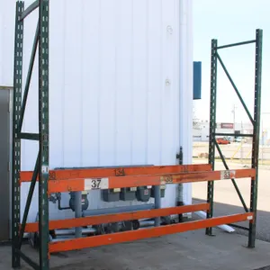 SECTION OF PALLET RACKING *HAS BEEN REPAIRED