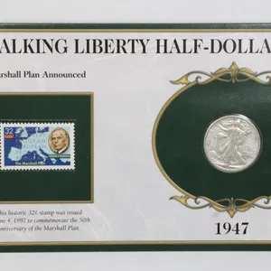 1947 WALKING LIBERTY SILVER HALF DOLLAR