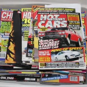 LARGE AMOUNT OF HOT ROD MAGAZINES ETC COMES WITH