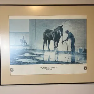 "Washing Down" Print by Len Gibbs