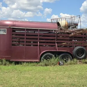 Livestock Trailer 16' Half Top w/scrap metal