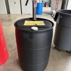 55-gallon plastic drum oil