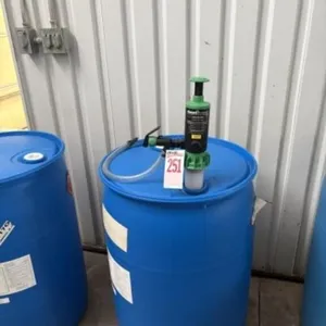 2-55-gallon plastic drums