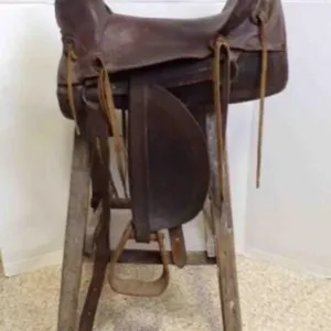 Women's Antique Western Stock Leather Saddle 14"