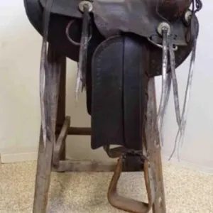 Adult's Antique R.T. Frazier Marker Leather Saddle