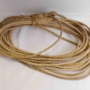 Vintage Rawhide Riata/Hand-Braided Lasso Tied