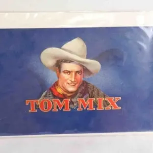 Vintage "Tom Mix" Cigar Box Label Factory Sealed