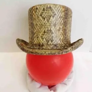 Custom Real Rattlesnake Skin TopHat - Look Inside