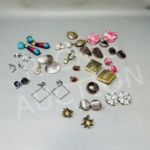 20 pair of vintage clip on earrings