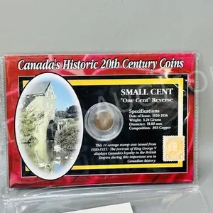 Canadian 1930's small cent & stamp set