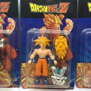 Vintage Dragon Ball Z action figure lot on card