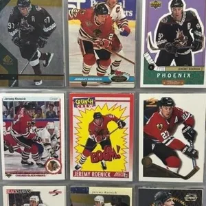 Jeremy Roenick NHL hockey card binder lot
