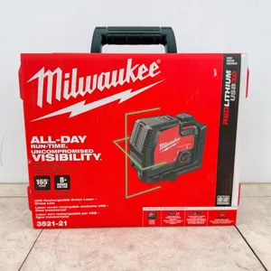 Milwaukee USB Rechargeable Green Cross Line Laser