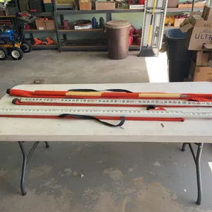 Telescoping Surveying Leveling Rods And Ranging Pole Set