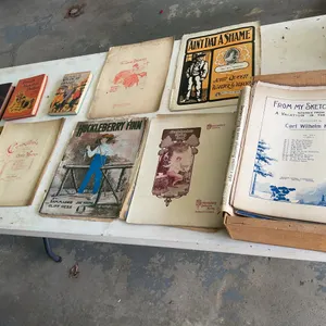 Antique Sheet Music and  Hardcover Books Lot