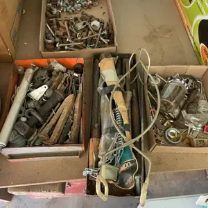 Hand Tools and Assorted Hardware Organizer Lot