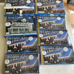 Santa Trim Lights of Ice Icicle Light Set Lot