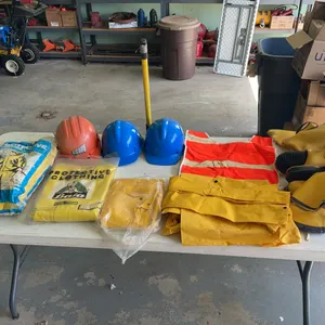 Construction Safety Gear and Foul Weather Rain Suit Lot