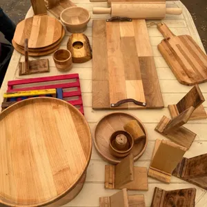 OFFSITE - very large assortment of new wood working pieces , rolling pins , cell phone holders to plates etc