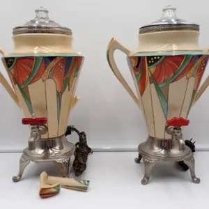 Two Modernistic Percolator Urns