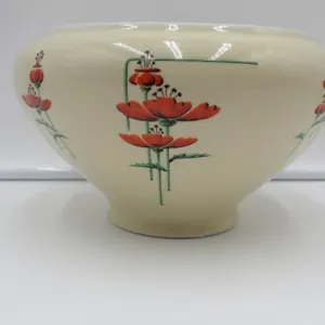 Royal Rochester Fraunfelter Red Poppy Pedestal Vase