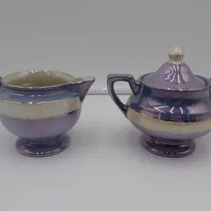 Royal Rochester Cream & Sugar Lustreware