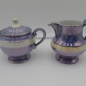 Royal Rochester Cream & Sugar Lustreware
