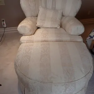 Henredon Chair and Footrest