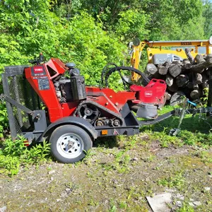 Toro STX-26 Dingo with Cutting Attachment and Trailer, 875.1 Hours on Meter, Model 23208, 2018 Tesk Trailer has MN Permanent Sticker #ADXK503
