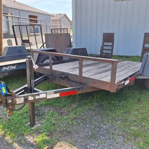 Region Welding Equipment Trailer, 10'x6' Deck, Wood Desk, Metal Ramp, 6,000 Lb. GVWR, 2" Hitch Ball, MN Plate #4151CTE, Tabs Expire Feb. 2027