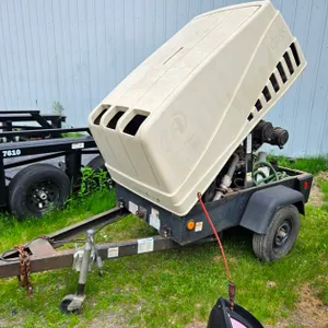 2010 Ingersoll Rand C185 Trailered Air Compressor, 02334 Hours on Meter, Doosan Model C185WKUB-T2, Serial 413191UDUD80, 2" Hitch Ball